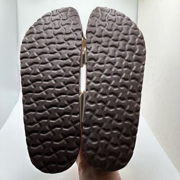 CUSHIONAIRE Women's Cork Footbed Sandal With +Comfort 9.5 TAUPE - Picture 5 of 7